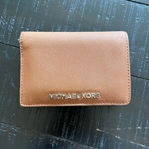 Michael Kors brown leather wallet
